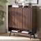 Baxton Studio Delaire Mid-Century Modern Walnut Brown Finished Wood Shoe Cabinet 235-13268-ZORO - alternate 10